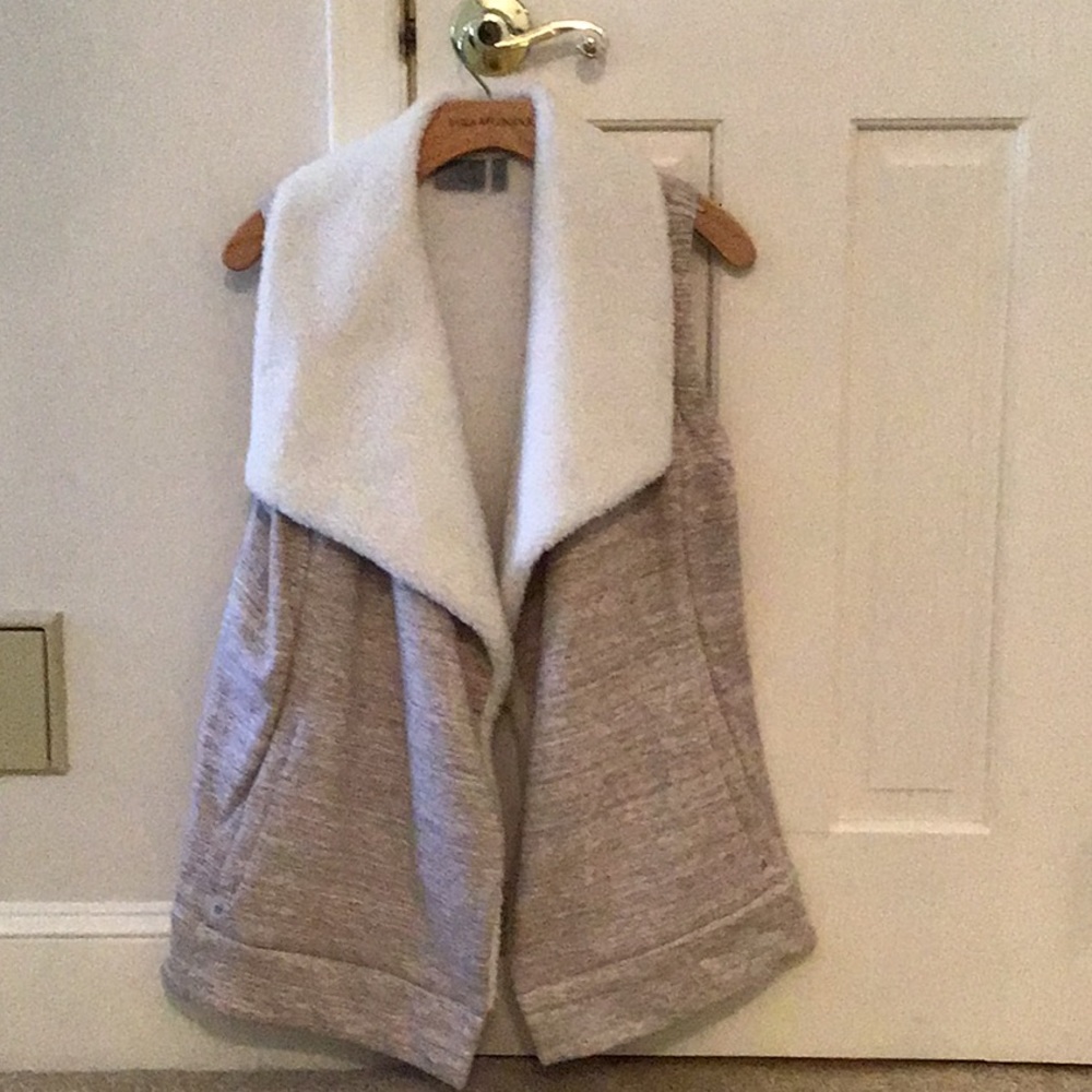 Athleta faux shearling vest